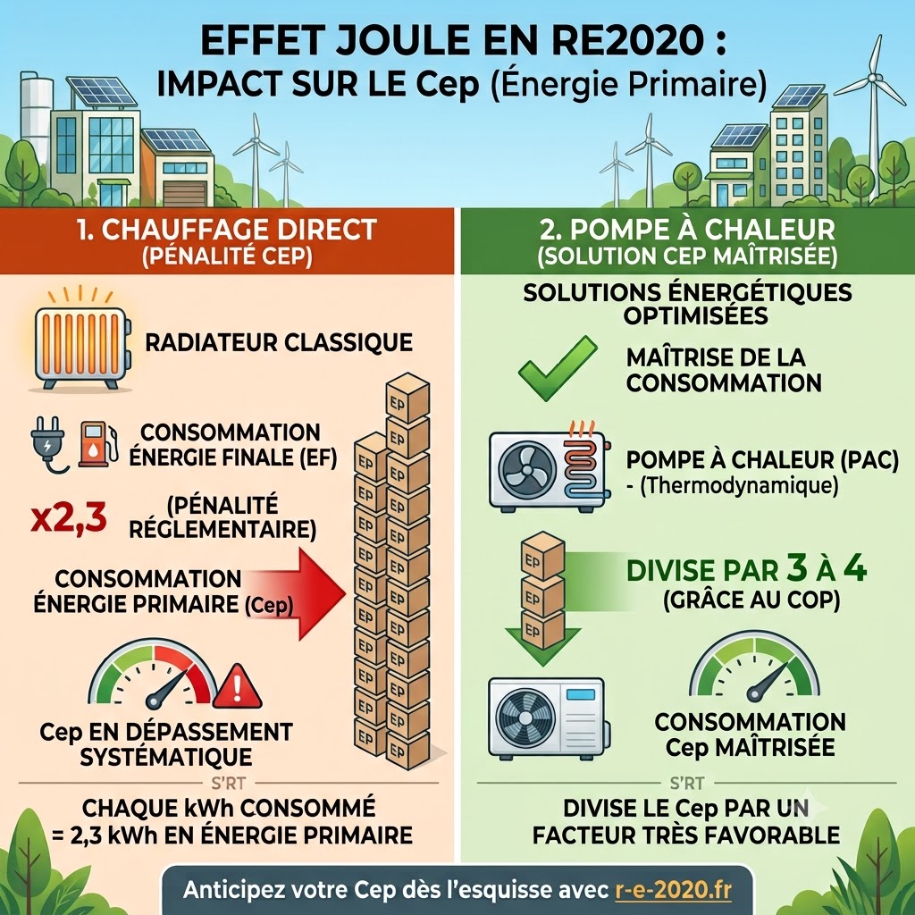 RE2020 : Effet Joule vs Pompe à Chaleur - Le duel de l efficacité énergétique>

  <h3 class="kp-article-subsection-title">1.1 Qu